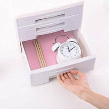 Archivi di File Forniture di Alta qualità Livelli Alto-Trasparente Resina cassetti Data Storage Box Office Tavolo Desktop Cupboard Pp di plastica - 26.5x34.4x25cm libreria (Color : White)