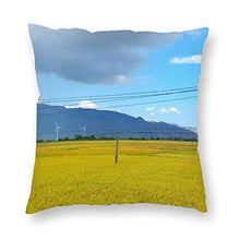 Happygoluck1y - Federa per cuscino con prato erboso, 45 x 45 cm, per divano, adolescenti, ragazze, idea regalo