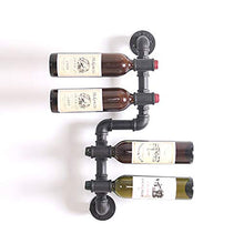 MoDi Wine Rack Retro Vento Industriale Tubo di Acqua A Parete Vino Rack