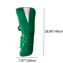 jieqing Dinosauri Peluche Cuscino Decorativo Divano Lussuoso Cuscino Carino Cuscini Carini Simpatici Cuscini per Ragazze Cuscino Morbido per Bambini Crocodile