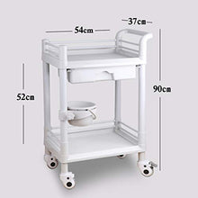 AIYE Carrello Medico Spa di Bellezza a 3 Livelli con Carrello Spa Spa con cassetti e Contenitore per la sporcizia, Carrello Medico Mobile, capacità 90 kg, 54 × 37 × 90 cm