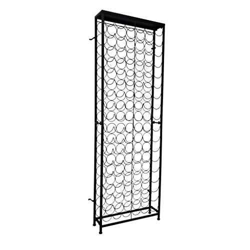 vidaXL Supporto Metallo 108 Bottiglie Vino Cantinetta Cantina Portabottiglie