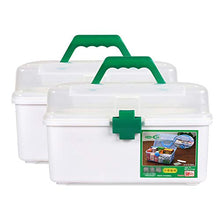 MYHZH Kit di Primo Soccorso, di Caso Medicina Storage Box Emergenza scatole di Pillola con compartimenti Separati per Travel Lavoro per Le Vacanze sul Posto di Lavoro, 2 pz