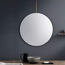 IG Specchio da Bagno a Muro Specchio Rotondo - Specchio Decorazione Della Parete Del Bagno - Specchio per il Trucco per il Trucco,Oro,60 Cm.