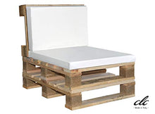 clc Divanetto 1 Posto in Pallet EPAL da Esterno e Giardino -Made in Italy- Legno Verniciato 60x80x74