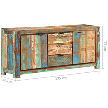 vidaXL Credenza 175x40x75 cm in Legno Massello di Recupero