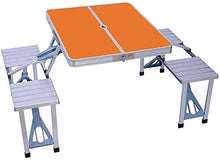 DGHJK Tavolo Pieghevole/Tavolo Pieghevole Portatile da Esterno/Tavoli e sedie Siamesi/Tavolo Pieghevole in Lega di Alluminio Tavolo Dorato, 2#