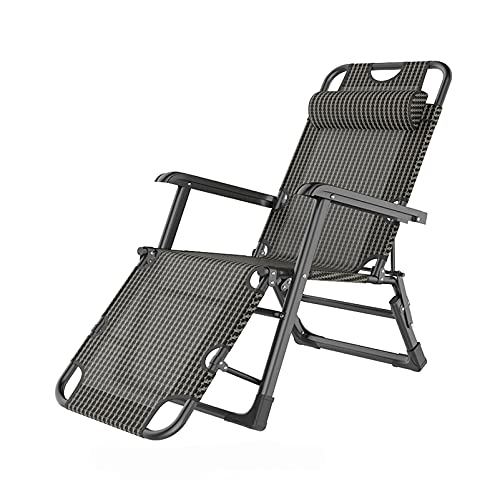 LINGZE Lettino Prendisole, Sdraio Pieghevole reclinabile, Schienale Regolabile, Sedia Relax per Giardino, Patio