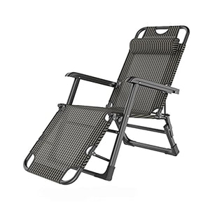 LINGZE Lettino Prendisole, Sdraio Pieghevole reclinabile, Schienale Regolabile, Sedia Relax per Giardino, Patio