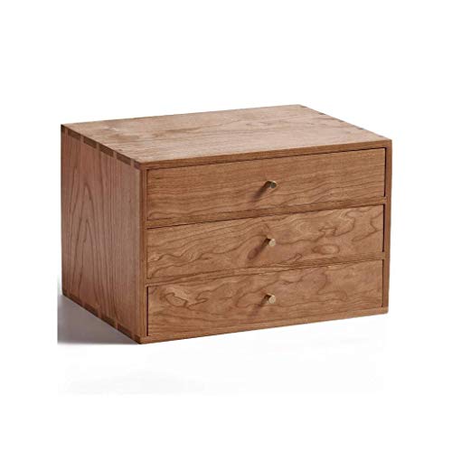 LCA Schedario Classificatore Verticale Armadi File QSJY Legno cancelleria stoccaggio Cosmetici Storage Folder Desktop Manager Storage Box (Colore: A) (Color : B)
