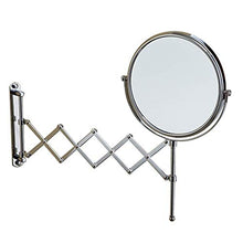CENPEN Specchio da parete per trucco da 20,3 cm, specchio da trucco a doppia faccia pieghevole Vanity Mirror retrattile (colore : argento, dimensioni: 20,3 cm)