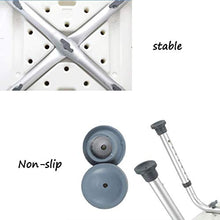 Zfggd Doccia Sgabello da Bagno Bagno Sedia Sedile reclinabile Presidente Antiscivolo, Alluminio Leggero Anziani disabili 150 kg