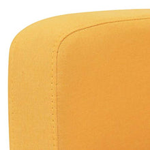 SKM Divano a 2 Posti 135x65x76 cm Giallo