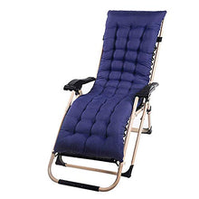 CHHD Cuscini per lettini Prendisole Cuscino per Chaise Longue Cuscini per sedie da Patio Materasso per Esterni per Viaggi Vacanze Giardino Interno Esterno (Solo Cuscino) (Blu Navy, 48 x