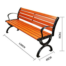 GaoF Panchine da Giardino da Esterno Panchine da terrazza per Il Tempo Libero, panchina Resistente alle intemperie con Gambe in Alluminio e Legno di Pino anticorrosivo, Comoda panchina a 2 posti con