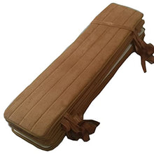Yzzseason, cuscino per sedia da giardino per interni ed esterni, cuscino per panca da 2 3 4 posti, morbido cuscino da giardino (marrone, 40 x 100 cm)