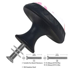 Fenicottero rosa 4 PCS Pomelli per Porta, Pomolo per Mobile, Pomelli per Mobili con Viti, Maniglia per Armadietto, Pomelli per Porta, Pomelli per Cassetti per Porta, Armadio, Cassetto e Credenza