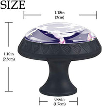 Angel Unicorn Star Night Navy Pomelli per Porta Set di 4 Pomelli per Mobili Manopole per Cassetti Cucina Armadio Vetro