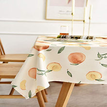 LSSM Tovaglia Semplice E Moderna in Tessuto Poliestere Cotone Frutta Fresca Tovaglia da tè Impermeabile Bambini Tovaglia Fantasia Rotolo Tovaglia Carta Rosa Rotolo Tovaglia Giallo 130 * 130Cm