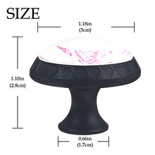 Rosa Rosa 4 PCS Pomelli per Porta, Pomolo per Mobile, Pomelli per Mobili con Viti, Maniglia per Armadietto, Pomelli per Porta, Pomelli per Cassetti per Porta, Armadio, Cassetto e Credenza