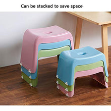 Sgabello da bagno Impermeabile antiscivolo Sgabello doccia per uso domestico Sgabello di plastica addensato Sgabello cambio sgabello 33.5x20.5x19cm, 37.5x24.5x26.5 cm ( Color : Pink , Size : Large )