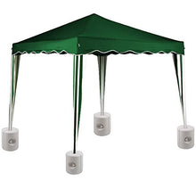 Deuba Set 4 Pesi per Gazebo Riempibili con Acqua Sabbia Piedini Tendone Esterno Padiglione Giardino