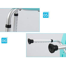 Sgabello da Doccia Pieghevole per Sedia da Bagno Sedile 5 Sgabelli da Doccia Regolabili in Altezza per disabili/Elder/Incinta,Blu