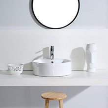 Eridanus Serie Scott-B, Lavabo di Ceramica Bianco Lusso Lavandino Lavello Lavamano Lavabo da Appoggio Tondo Ovale Bacinella Lavandino Lavello per Bagno Casa Bidet Lavabo con Troppopieno