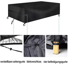 JIMITOTO Copertura Tavolo Coperture per Mobili da Giardino Impermeabile Resistente ai Raggi UV Rettangolari (242x162x100cm)