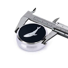 The Whale in The Night - Contenitore rotondo per pillole, 3 scomparti, in metallo, per medicina e vitamine, per viaggi all'aperto