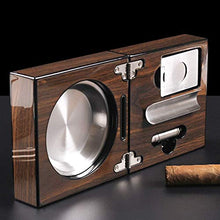 Sigaro Creativo di Sigaro di Viaggio Regalo Set di Legno Valigia di Legno Supporto per Cenere Staffa in Acciaio Inox Decorazione Domestica Regali Indoor BJY969