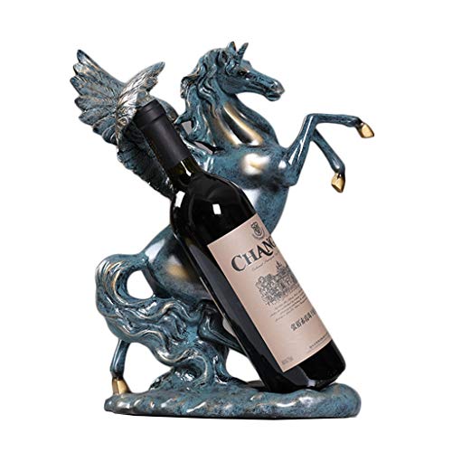 Porta Bottiglie da Vino Vino Titolare Statua Bottiglia di Vino Titolare Statua d'Epoca Creativa Flying Wine Cavallo Cremagliera Scultura Accessori Armadietto del Vino Soggiorno Casa della Cremagliera