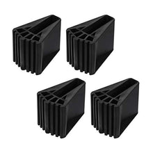 Yardwe 4Pcs Antiscivolo Piedini in Gomma di Ricambio Scala Scala a Pioli Piedi Tappetino Piede per Scaletta Scaletta di Estensione Ricambi Accessori di Ricambio Nero