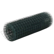 ghuanton Rete d'Acciaio Rivestimento PVC 10x1,5m Trama Quadrata Verde Articoli di ferramenta Barriere e recinzioni Pannelli per recinzioni