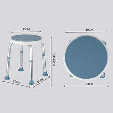 Sgabello girevole Sedia da bagno antiscivolo 6 marce Regolabile in altezza Donna incinta Vasca da bagno anziana Sedia da doccia Sedile Bagno sicuro-Blu
