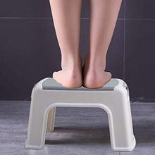 MKXF Sgabello di Plastica Bianca Bagno Addensata Antiscivolo Sgabello Domestico Vivente Scarpa Spogliatoio Sgabello Esterno Sgabello per Bambini Portatili