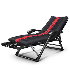 Moolo Lettino Prendisole Sedia A Sdraio,Zero Sdraio Letto Portatile Pausa Pranzo Studio Lettino Addensato Piega Divano Ufficio (Color : A)