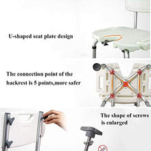AYHa Sgabello da bagno Sgabello da bagno leggero Sgabello per scarpe Sgabello da doccia antiscivolo Sedia da doccia regolabile,con schienale