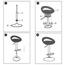 WFF Sedia da ufficio Sgabelli da bar Semplicità moderna Sgabello alto Mobili da bar cornice metallica Sedia da cucina Elevando rotativo Peso del cuscinetto 150 kg Altezza regolabile 60-80 cm Arredo ba