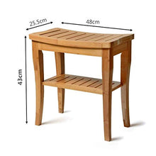 HYYDP Bagno Sgabello Sgabelli da Bagno Spessi sgabelli da Bagno Impermeabili in Legno massello di bambù Scarpe Vecchia Sedia da Bagno Elementi Essenziali Be Applicable Compatible for Anziani (Colore:
