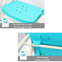 Sgabello da bagno Doccia / vasca da bagno Sgabelli lega di alluminio doccia Sedile Sgabello for / disabili Anti-Slip Anziani Mats doccia sedia regolabile in altezza 3 con schienale e sedile Handle Bat