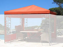 Quick-Star - Tetto di Ricambio per Gazebo, 3 x 3 m, Colore: Arancia rossa