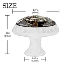 Carpa e fiore dorati 4 PCS Pomelli per Porta, Pomolo per Mobile, Pomelli per Mobili con Viti, Maniglia per Armadietto, Pomelli per Porta, Pomelli per Cassetti per Porta, Armadio, Cassetto e Credenza