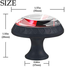 Grande scarpa rossa e rossetto Pomelli per Porta Set di 4 Pomelli per Mobili Manopole per Cassetti Cucina Armadio Vetro