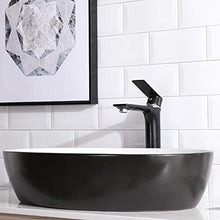 Lavandini bagno Lavelli da Bagno Lavabo in Ceramica Nero Home Creativo Lavabo da appoggio sopra con Presa Acqua Mobili da Bagno Regalo Tondo (Color : Black, Size : 62x41.5x14cm)