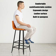 JHBW Sgabelli da Bar, sgabelli da Bar con schienali, sgabelli da Bar con Struttura in Metallo, per Bar, caffè e Bar, 75 cm (30 Pollici)