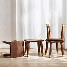 Sgabello in Legno massello Nordico casa Salotto Piccola Panca Rete Scarpe Rosse Panca Sgabello Sedia in Legno massello per Creare Una Pratica e Selvaggia Copertura del Piede Color Rame