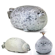 Yfkjh - Cuscino morbido per bambini, motivo: leone marino, con scritta "Sea leone", 80 cm, colore: Bianco