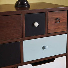 Attrezzatura Cassettiera Cassetti in Legno massello Armadietti Dipinti Soggiorno Camera da Letto Rurale Mobili a Sei cassetti (Colore: Marrone Dimensioni: 120x40x91,5cm)