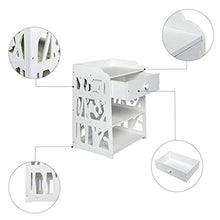 FEANG Comodino Comodino Comodino Camera cassetto e Telaio Bianco Comodino for Soggiorno Camera da Letto Balcone Bianco Tavolino Laterale